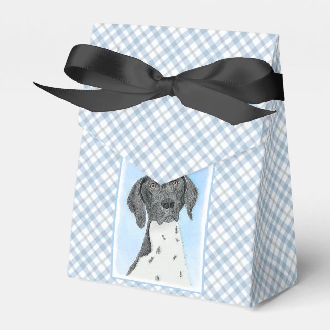 German Shorthaired Pointer Painting - Original Art Favor Box (Front Side)