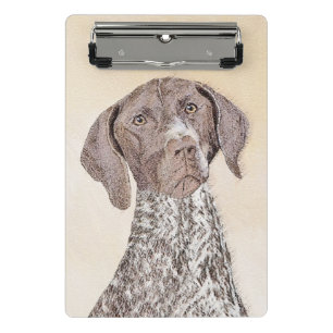 German Shorthaired Pointer Painting - Original Art Mini Clipboard