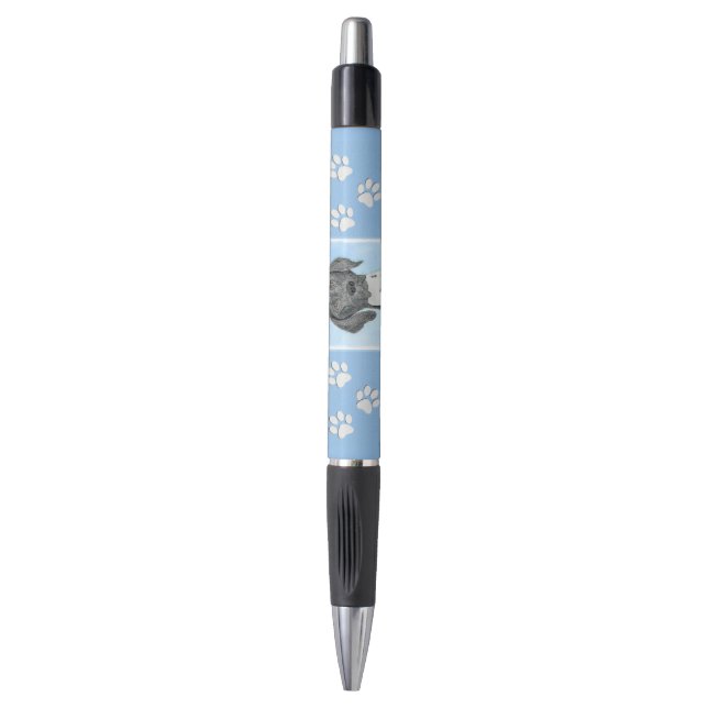 German Shorthaired Pointer Painting - Original Art Pen (Front Vertical)