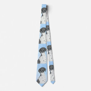 German Shorthaired Pointer Painting - Original Art Tie