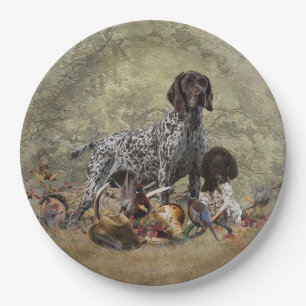 German Shorthaired Pointer   Paper Plate