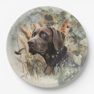 German Shorthaired Pointer Paper Plate