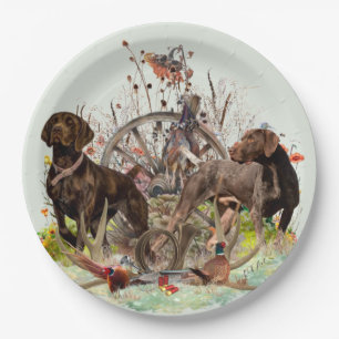German Shorthaired Pointer     Paper Plate