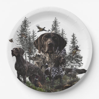 German Shorthaired Pointer Paper Plate