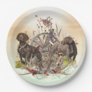 German Shorthaired Pointer Paper Plate