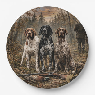 German Shorthaired Pointer Paper Plate