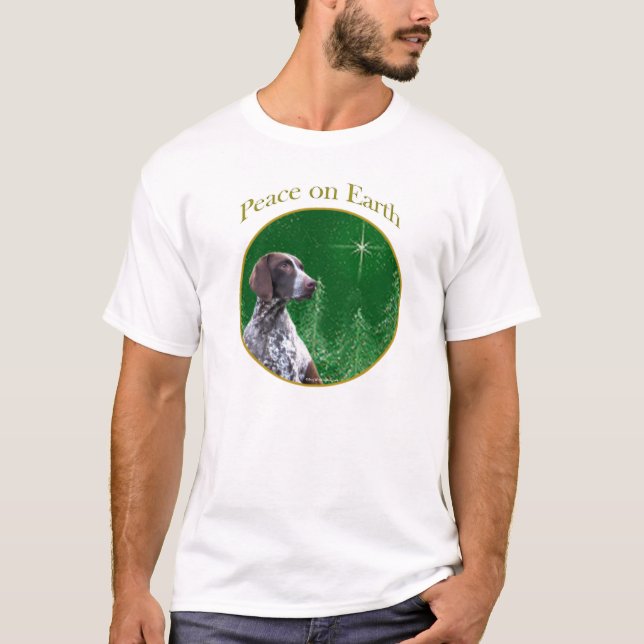 German Shorthaired Pointer Peace T-Shirt (Front)