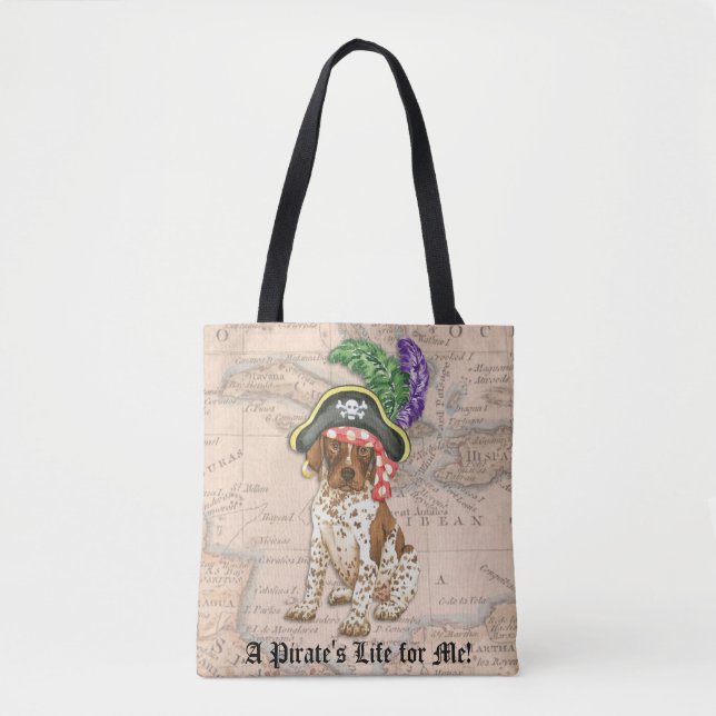 German Shorthaired Pointer Pirate Tote Bag (Front)
