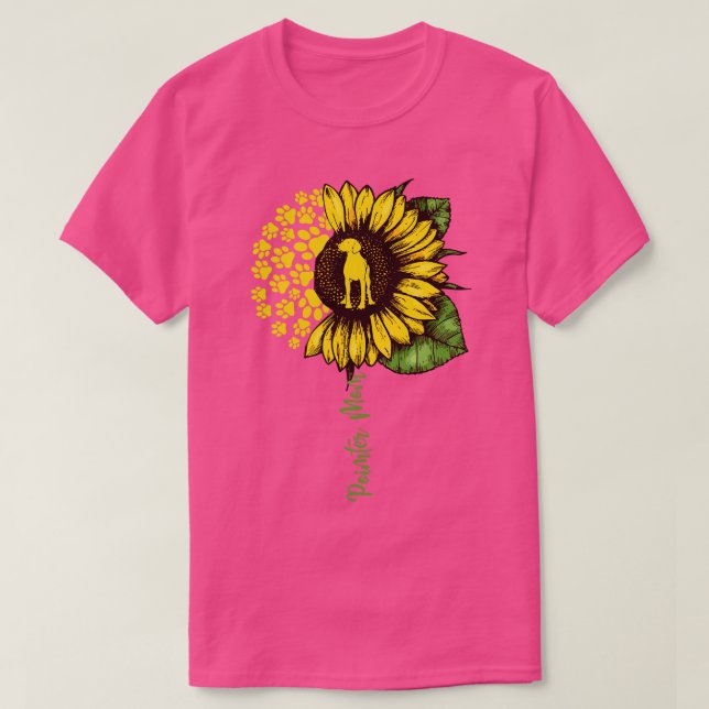 German Shorthaired Pointer Shirt Pointer Mom Sunfl (Design Front)