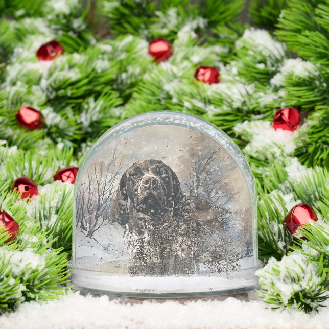 German Shorthaired Pointer Snowglobe (Christmas)
