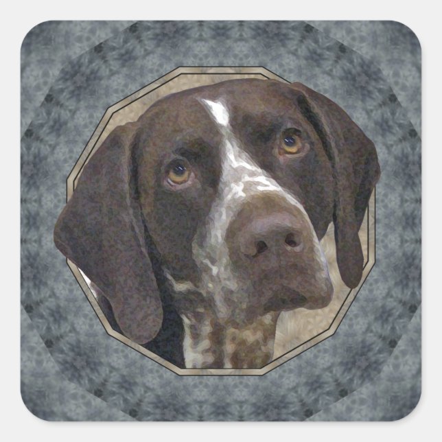 German Shorthaired Pointer Square Sticker (Front)