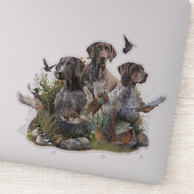 German Shorthaired Pointer Sticker (Detail)