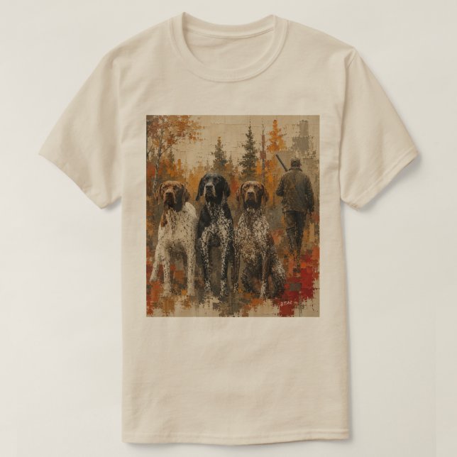 German Shorthaired Pointer  T-Shirt (Design Front)