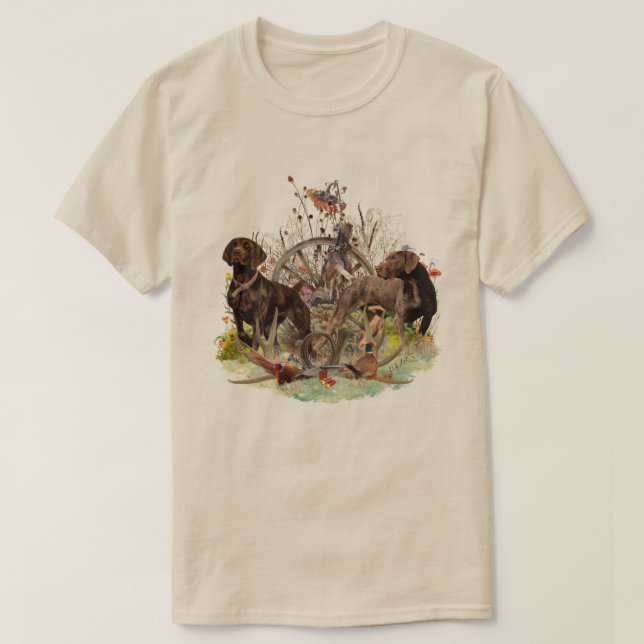 German Shorthaired Pointer  T-Shirt (Design Front)