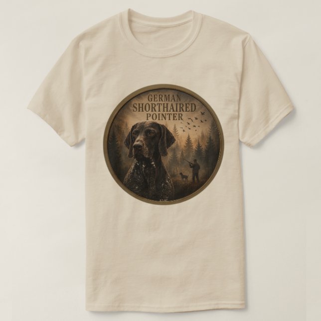 German Shorthaired Pointer  T-Shirt (Design Front)