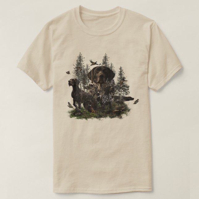 German Shorthaired Pointer  T-Shirt (Design Front)