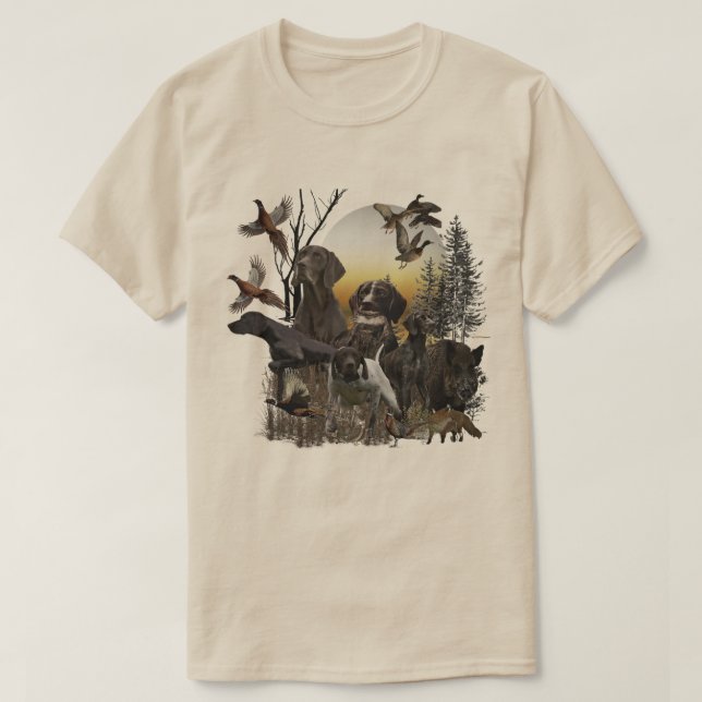 German Shorthaired Pointer  T-Shirt (Design Front)