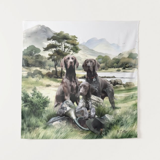 German Shorthaired Pointer  Tapestry (Front)