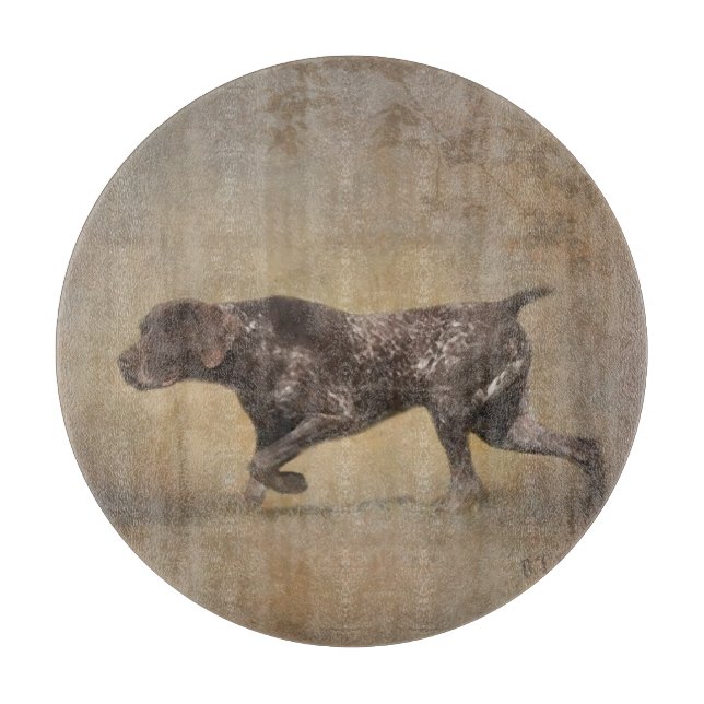German Shorthaired Pointer Tapestry Poster Acrylic Cutting Board (Front)