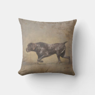 German Shorthaired Pointer Tapestry Poster Acrylic Outdoor Pillow