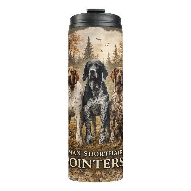 German Shorthaired Pointer  Thermal Tumbler (Front)