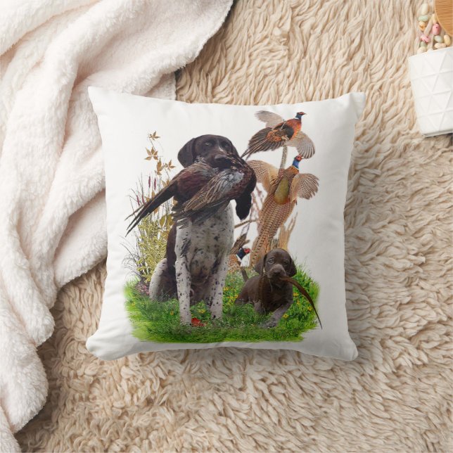 German Shorthaired Pointer Throw Pillow (Blanket)