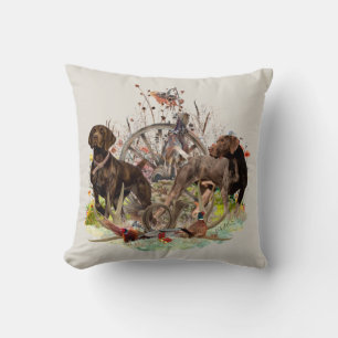 German Shorthaired Pointer Throw Pillow