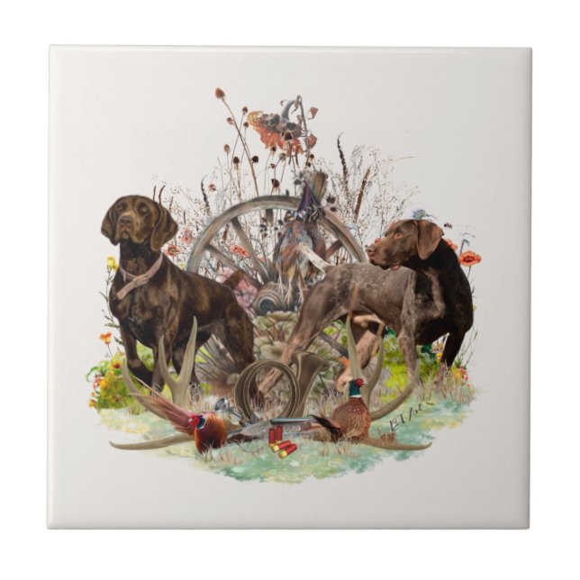 German Shorthaired Pointer      Tile (Front)
