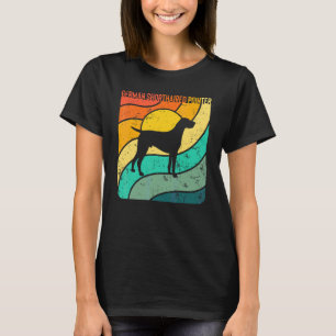 German Shorthaired Pointer Vintage Sunset Mom Dad T-Shirt