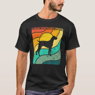 German Shorthaired Pointer Vintage Sunset Mom Dad T-Shirt