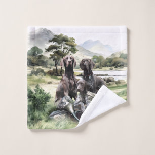 German Shorthaired Pointer Wash Cloth