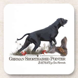 German Shorthaired Pointer, ZACHAR Tapestry Poster Coaster