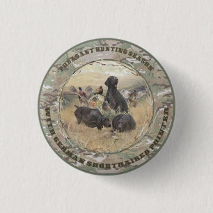 German Shorthaired Pointers  1 Inch Round Button