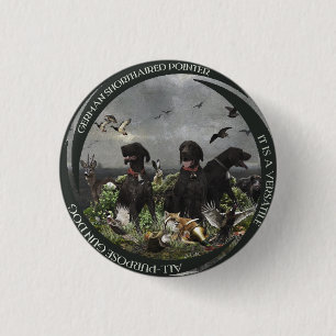 German Shorthaired Pointers 1 Inch Round Button