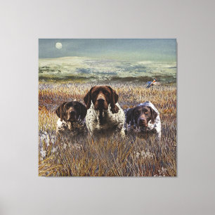 German Shorthaired Pointers  Canvas Print