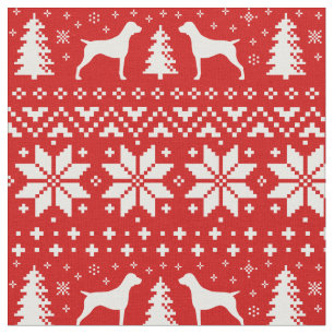 German Shorthaired Pointers Christmas Holiday Fabric