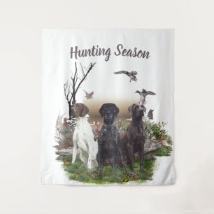 German Shorthaired Pointers (GSP), a hunting pheas Tapestry