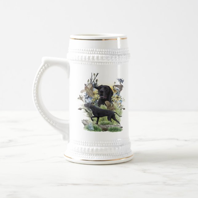German Shorthaired Pointers (GSP)    Beer Stein (Left)