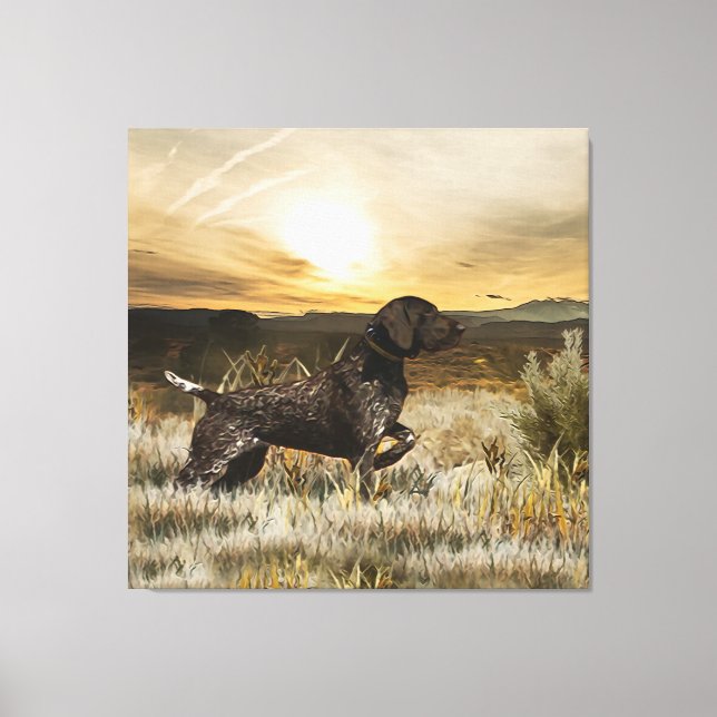 German Shorthaired Pointers (GSP)   Canvas Print (Front)