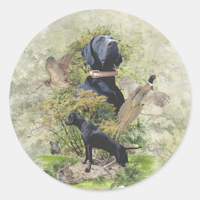 German Shorthaired Pointers (GSP)       Classic Round Sticker (Front)