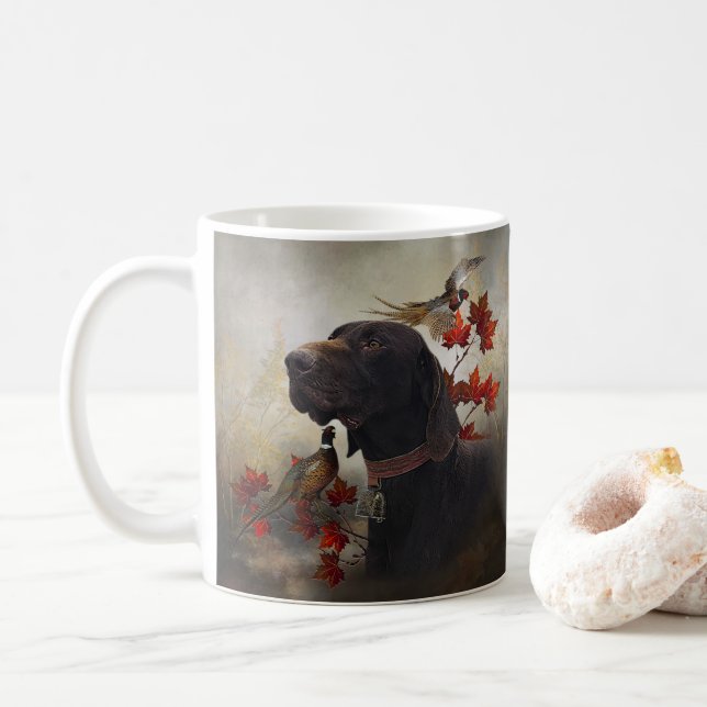 German Shorthaired Pointers (GSP)  Coffee Mug (With Donut)