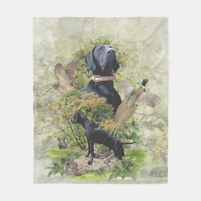 German Shorthaired Pointers (GSP)       Fleece Blanket (Front)