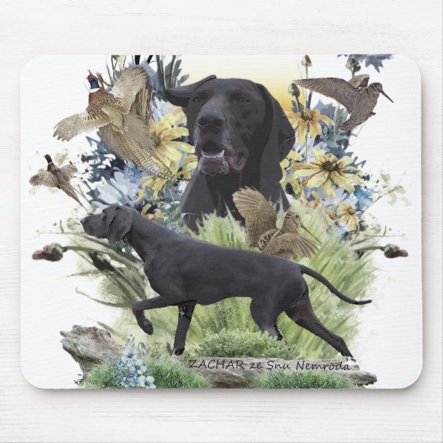 German Shorthaired Pointers (GSP)   Mouse Pad (Front)