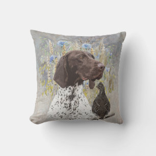 German Shorthaired Pointers (GSP)  Outdoor Pillow