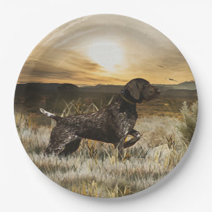 German Shorthaired Pointers (GSP) Paper Plate