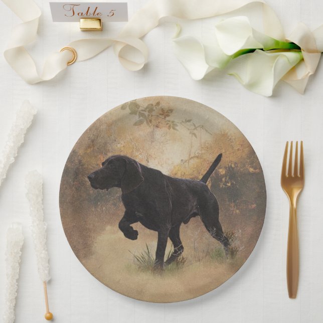 German Shorthaired Pointers (GSP)  Paper Plates (Wedding)