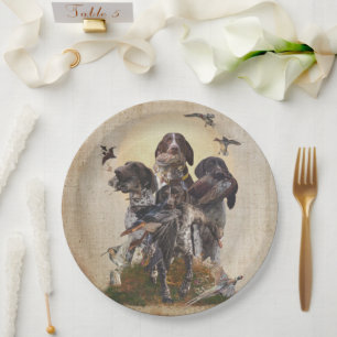 German Shorthaired Pointers (GSP)  Paper Plates