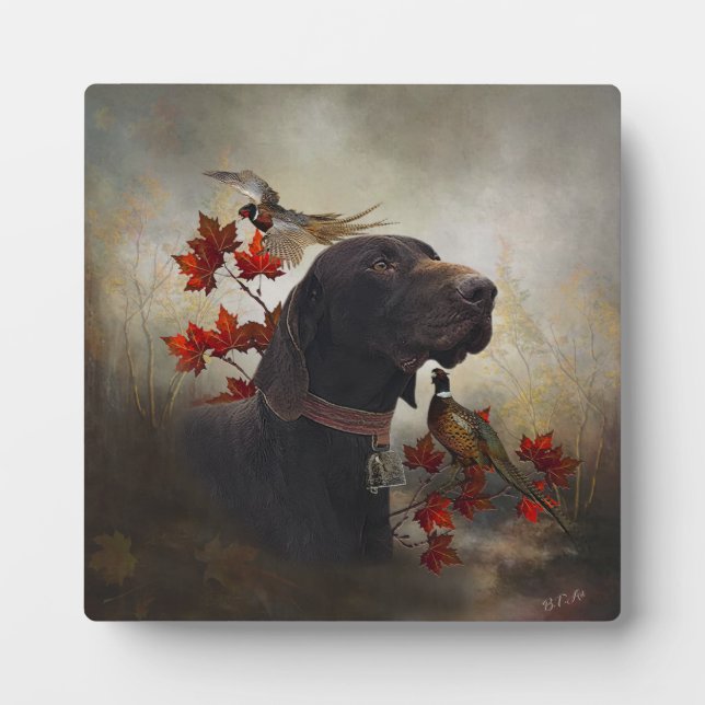 German Shorthaired Pointers (GSP)     Plaque (Front)