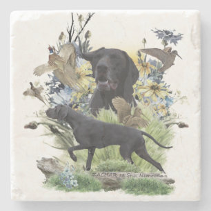 German Shorthaired Pointers (GSP) Stone Coaster