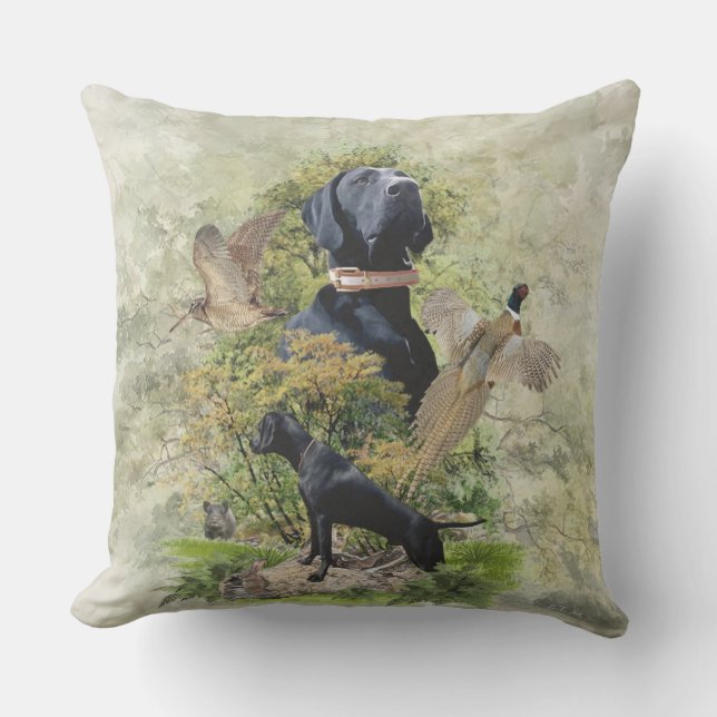 German Shorthaired Pointers (GSP)       Throw Pillow (Front)